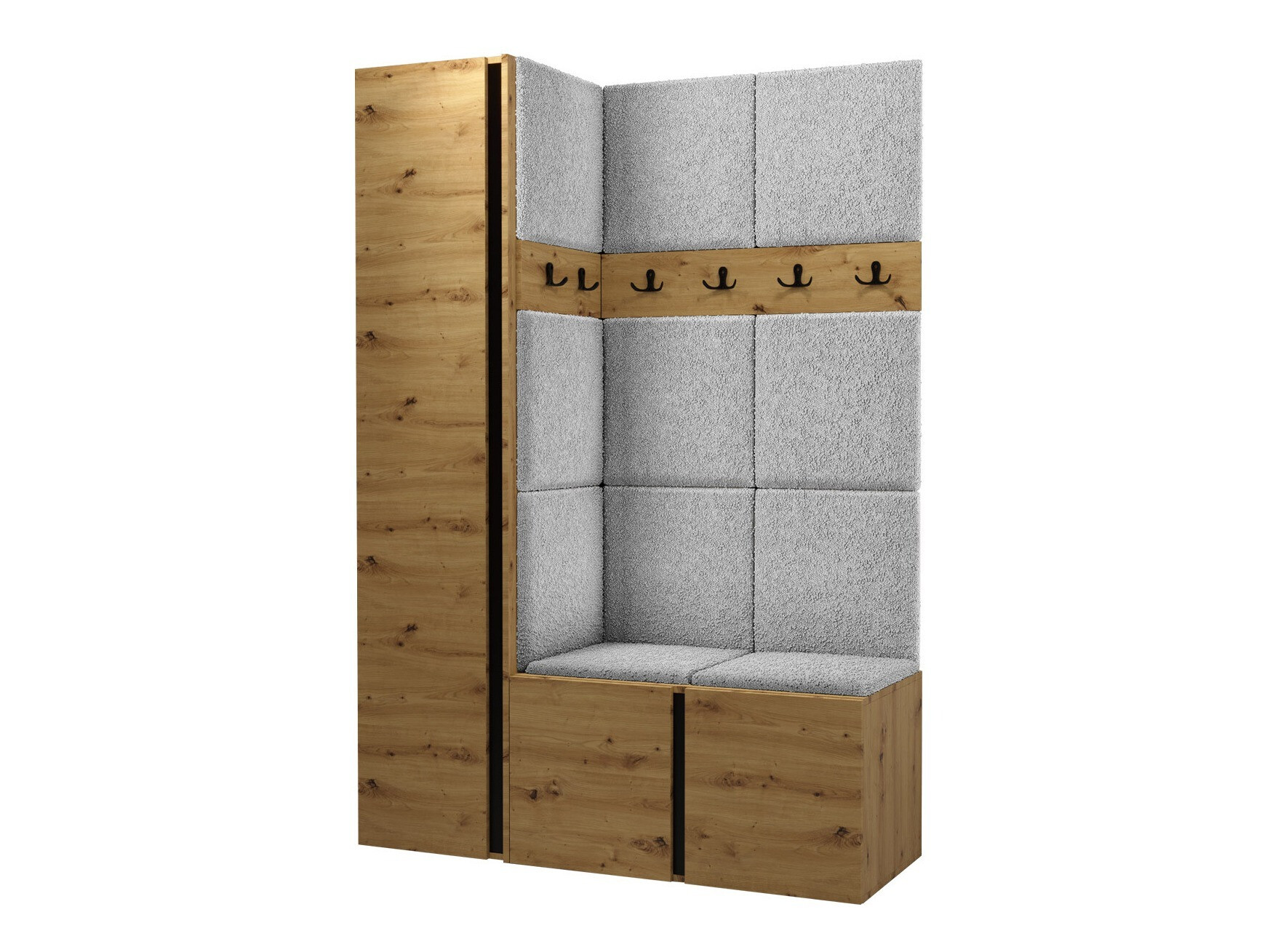 Set za hodnik Pinis IX (Hrast Artisan)