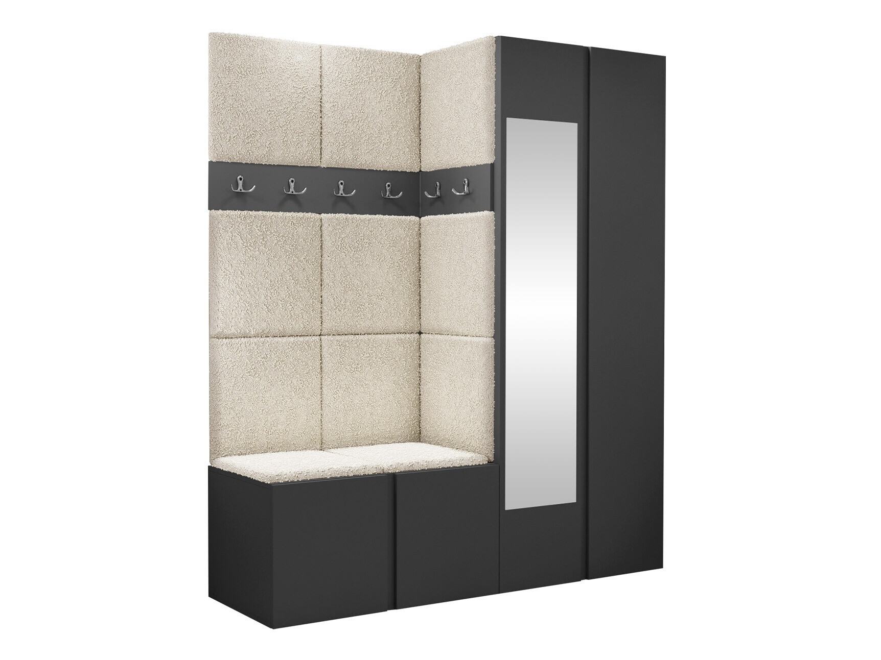 Set za hodnik Pinis X (Grafit)