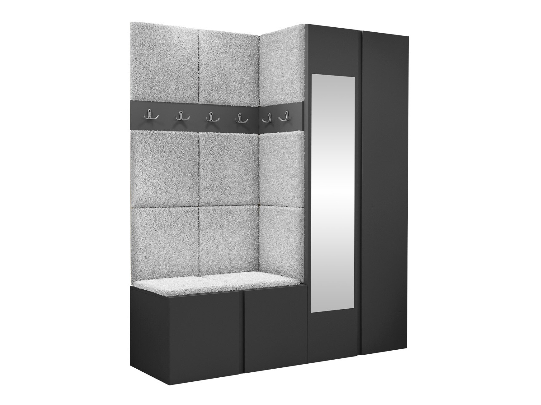 Set za hodnik Pinis X (Grafit)