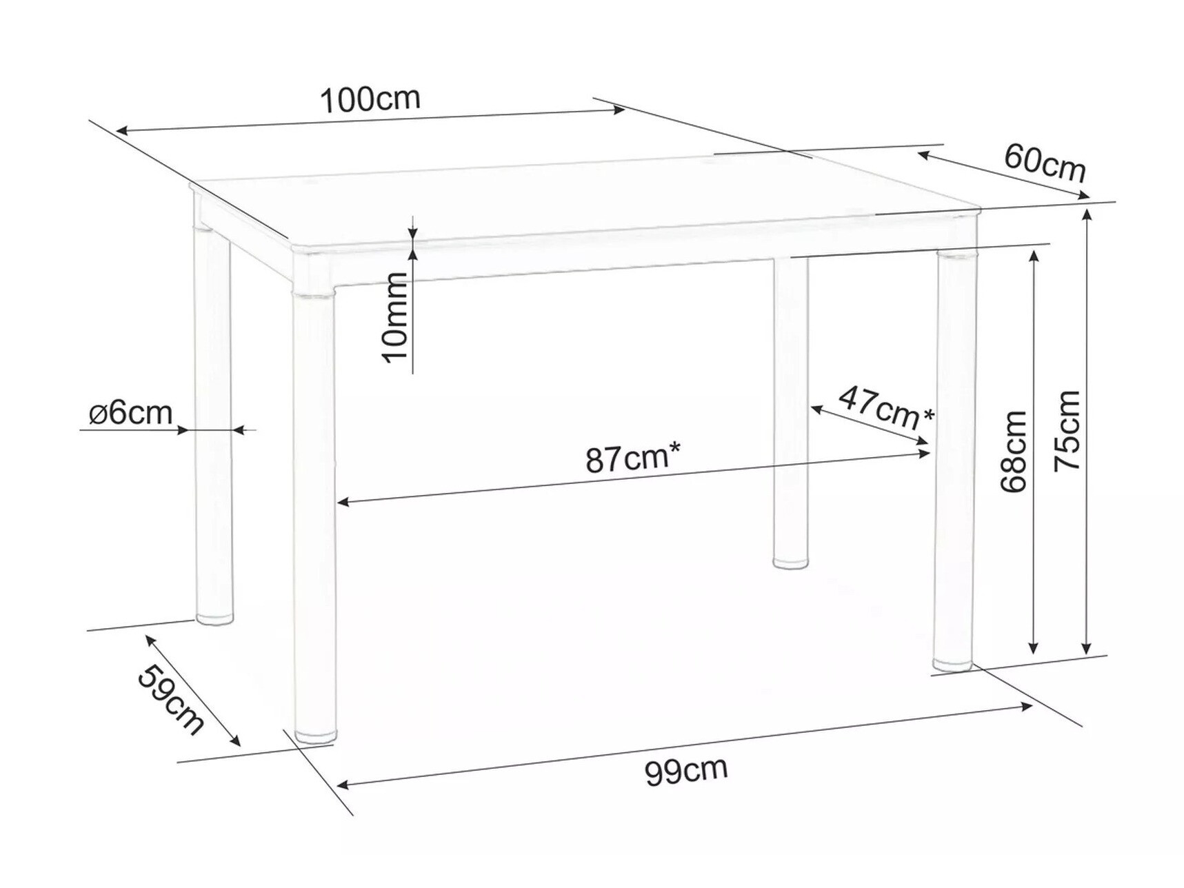 Stol Detroit 608 (Krem)