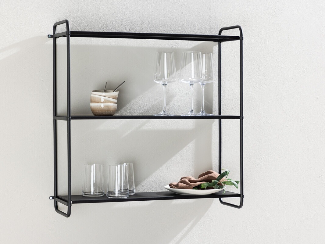 Zidna polica Dallas 4550 (Crna)