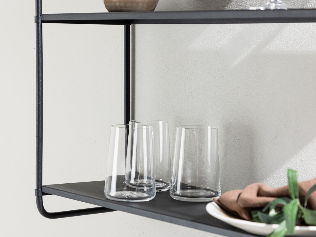 Zidna polica Dallas 4550 (Crna)