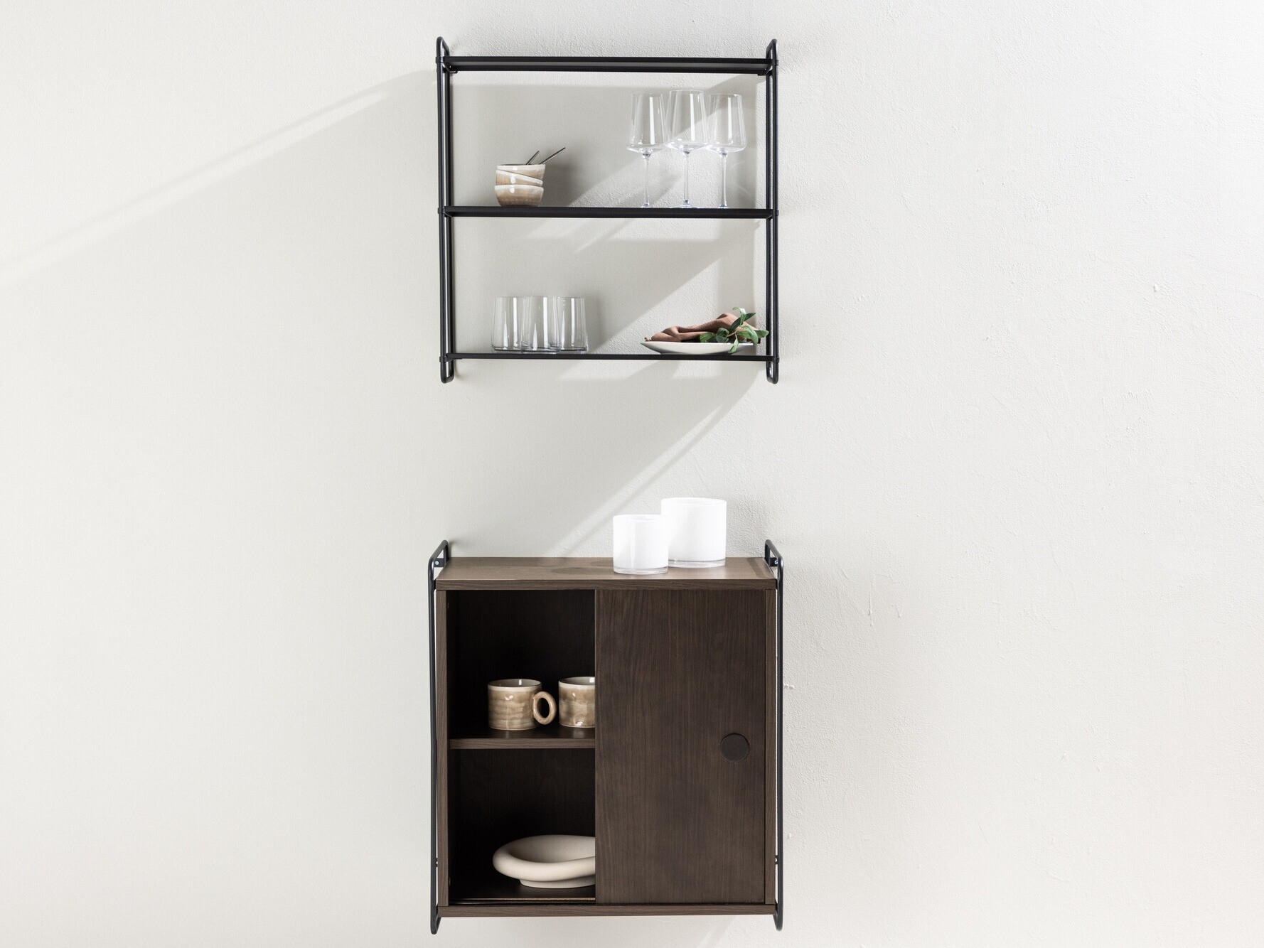 Zidna polica Dallas 4550 (Crna)