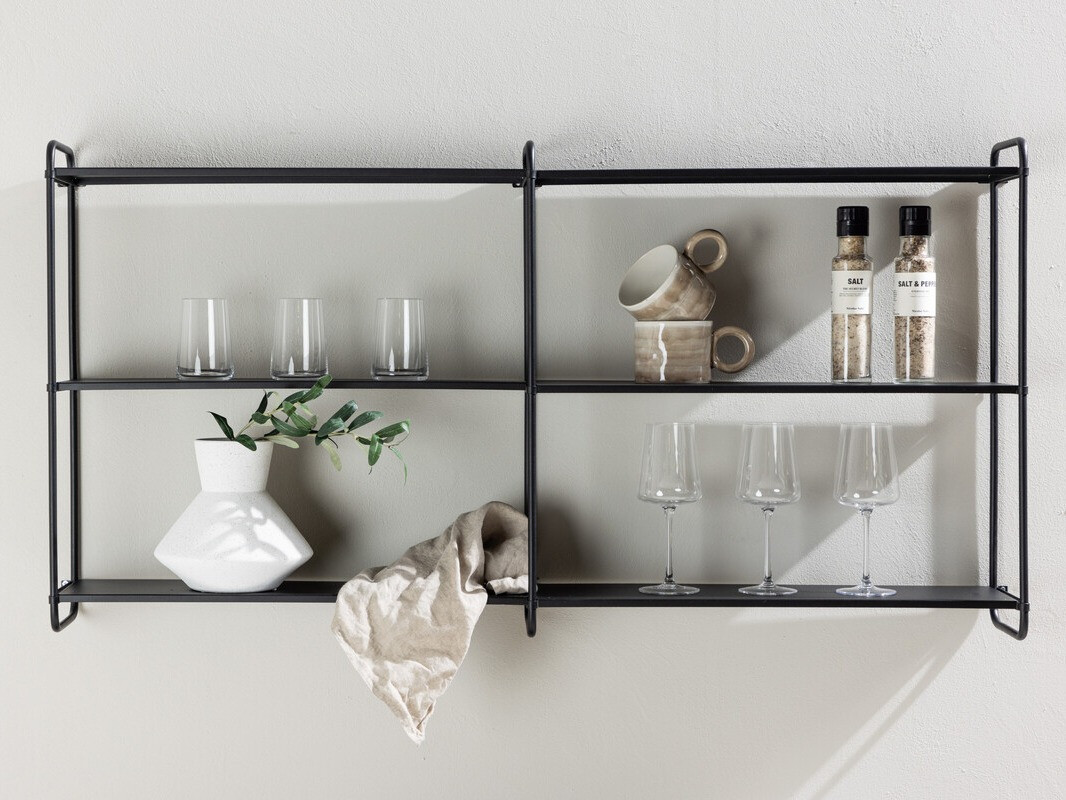 Zidna polica Dallas 4551 (Crna)