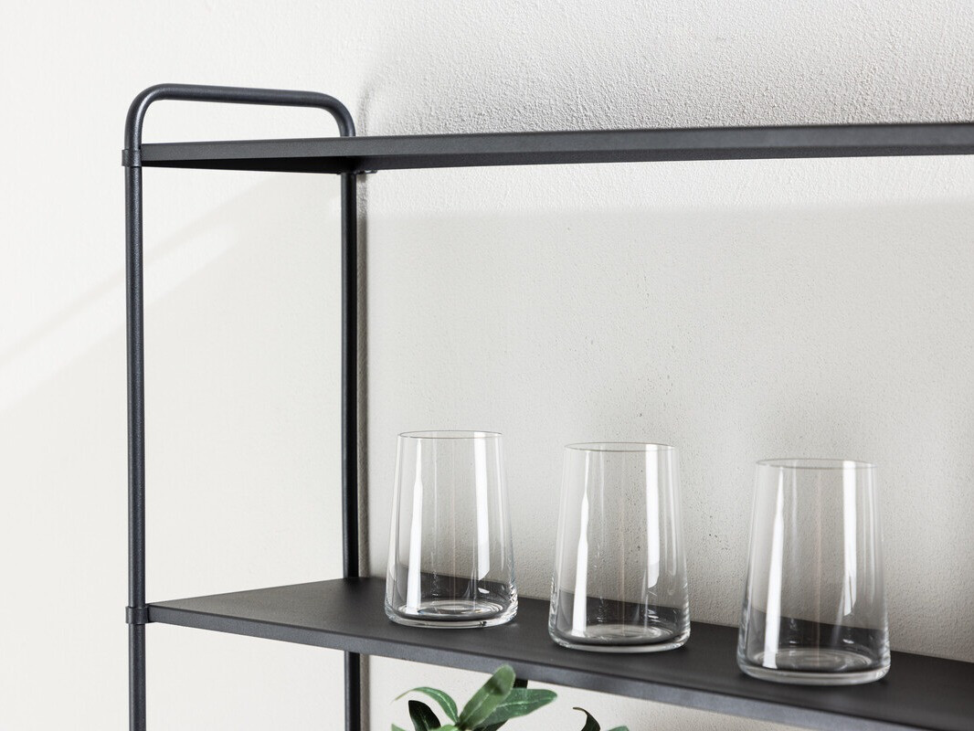 Zidna polica Dallas 4551 (Crna)