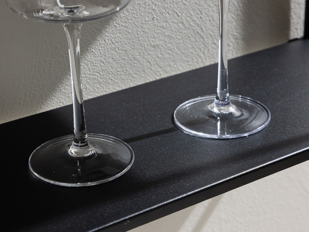 Zidna polica Dallas 4551 (Crna)