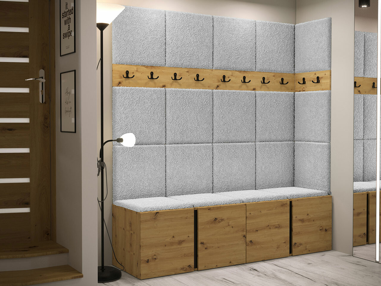 Set za hodnik Hartford 265 (Artisan hrast)