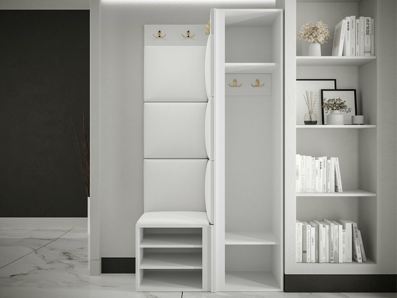 Set za hodnik Hartford 382 (Crna)