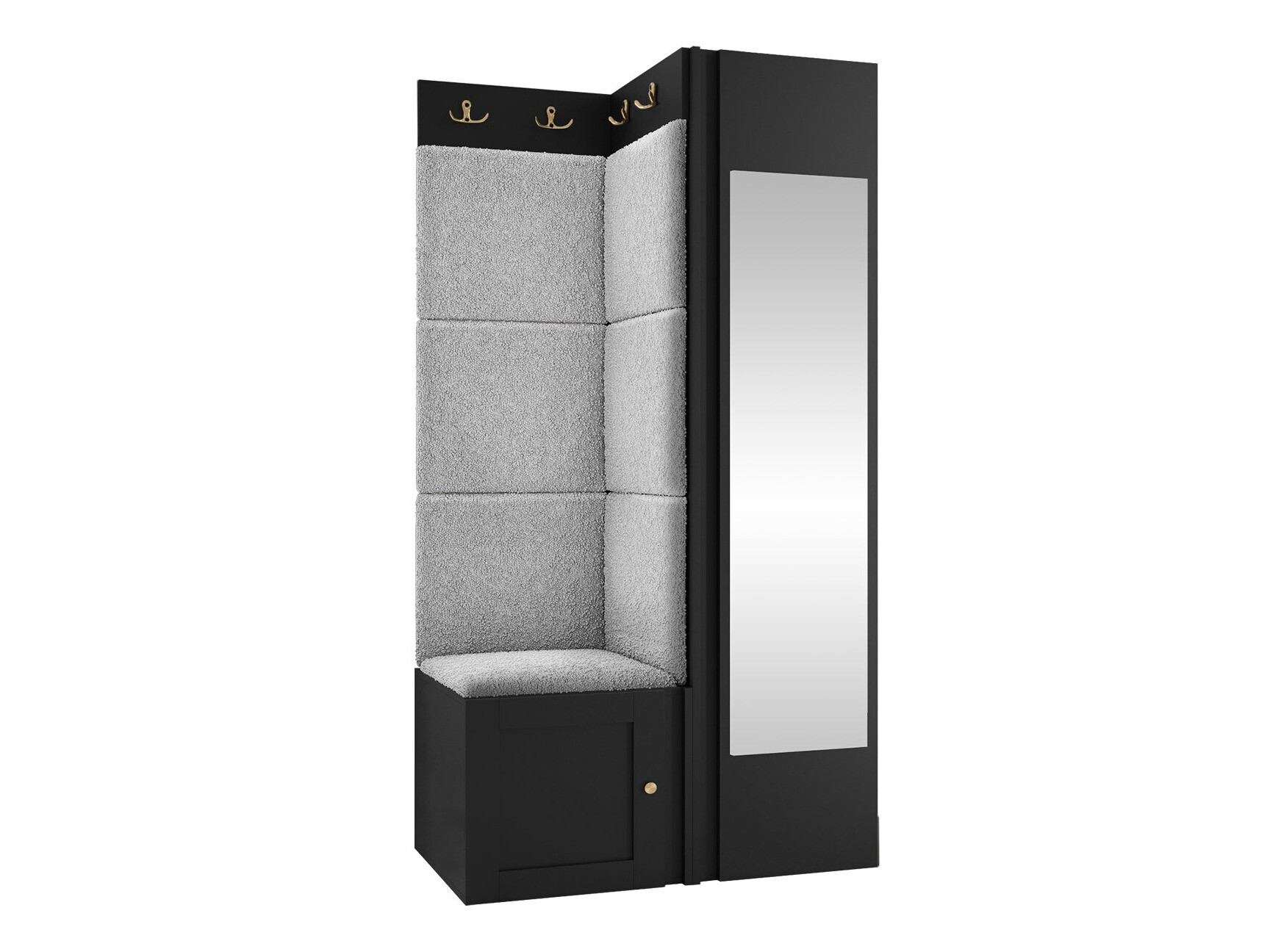 Set za hodnik Hartford 382 (Crna)