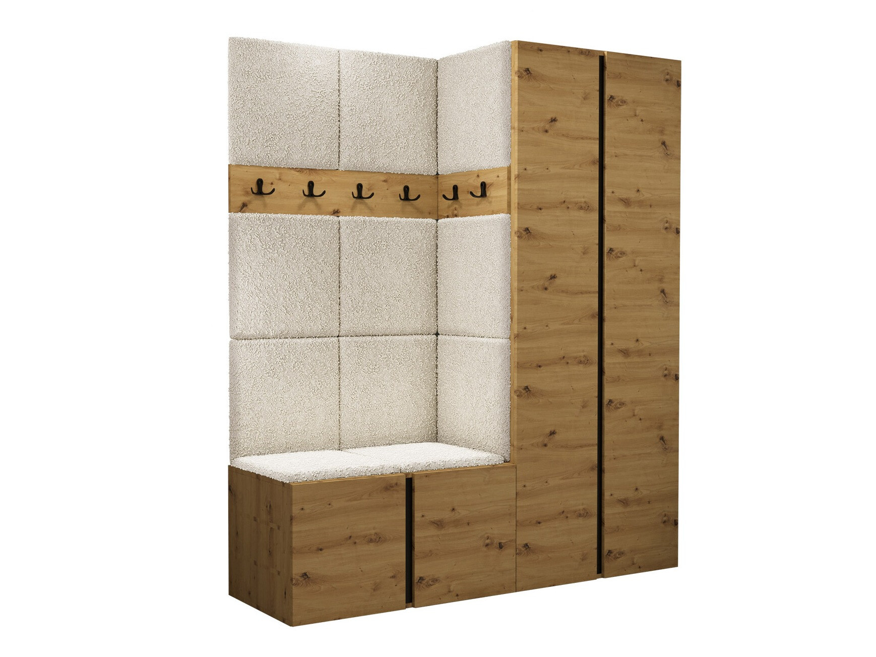 Set za hodnik Pinis III (Hrast Artisan)