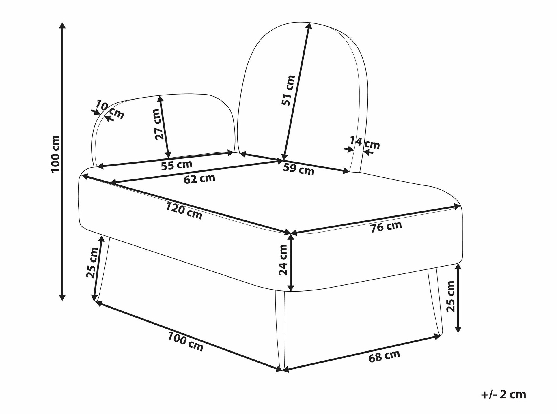 Ležaj Berwyn 1729 (Bijela + Smeđa)