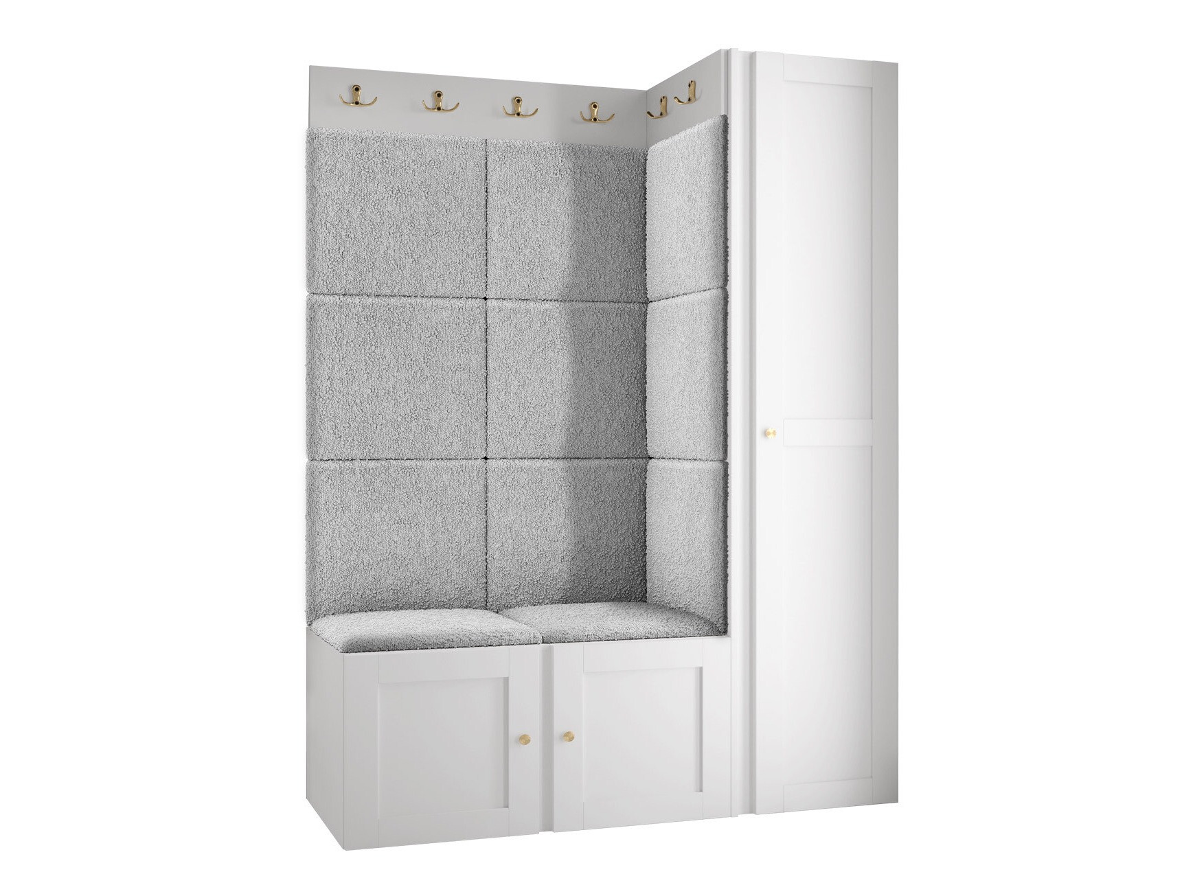 Set za hodnik Hartford 377 (Crna)