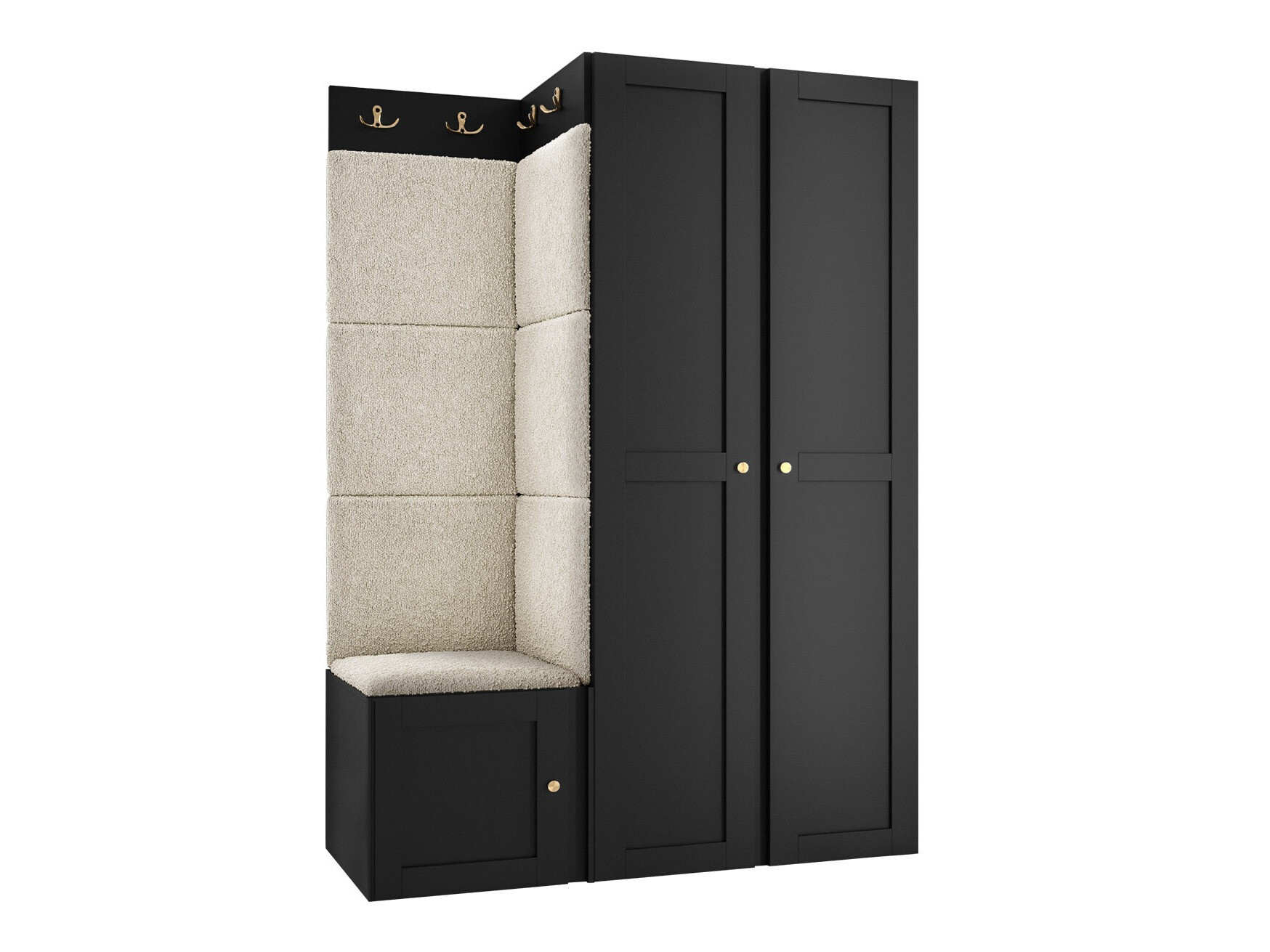 Set za hodnik Hartford 379 (Crna)