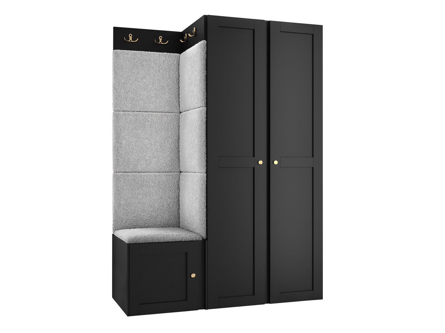 Set za hodnik Hartford 379 (Crna)