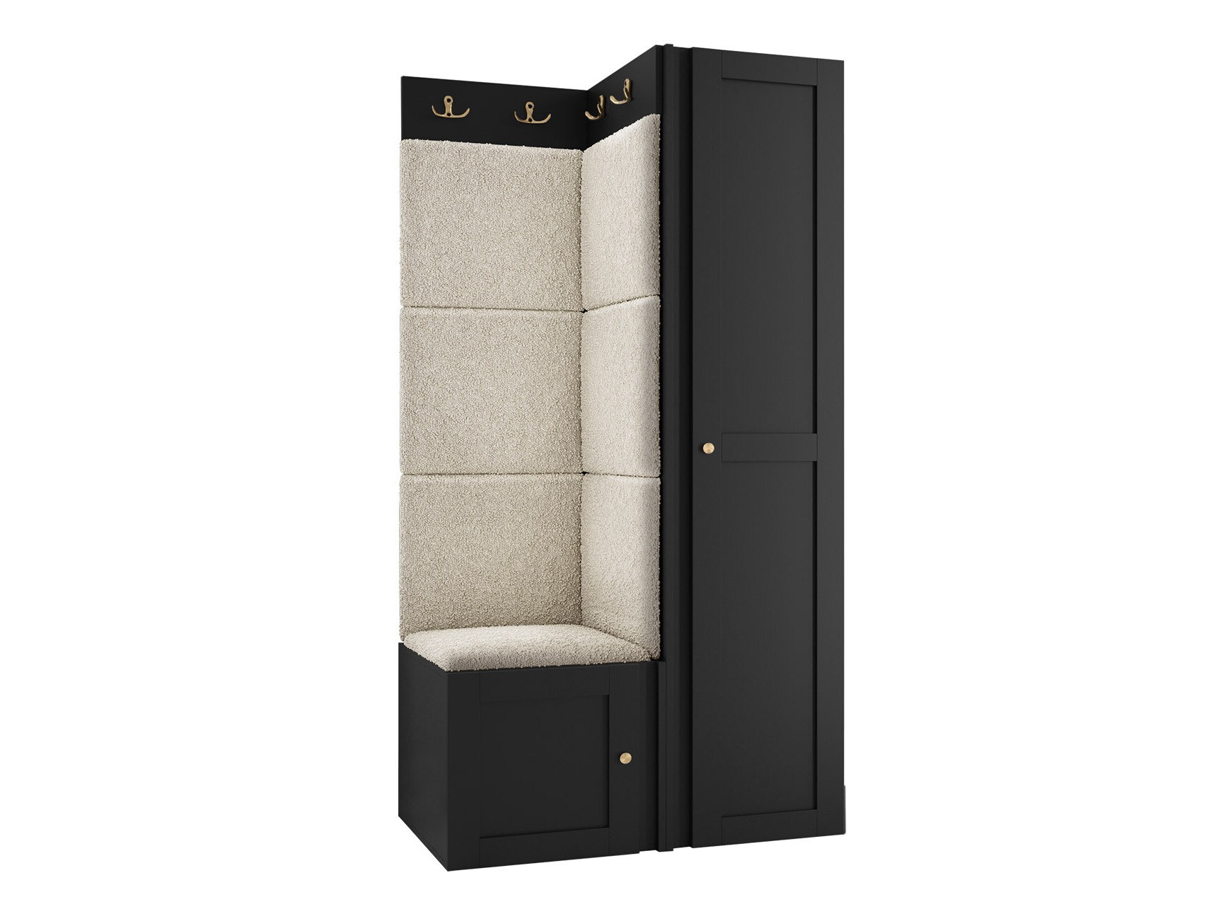 Set za hodnik Hartford 381 (Crna)