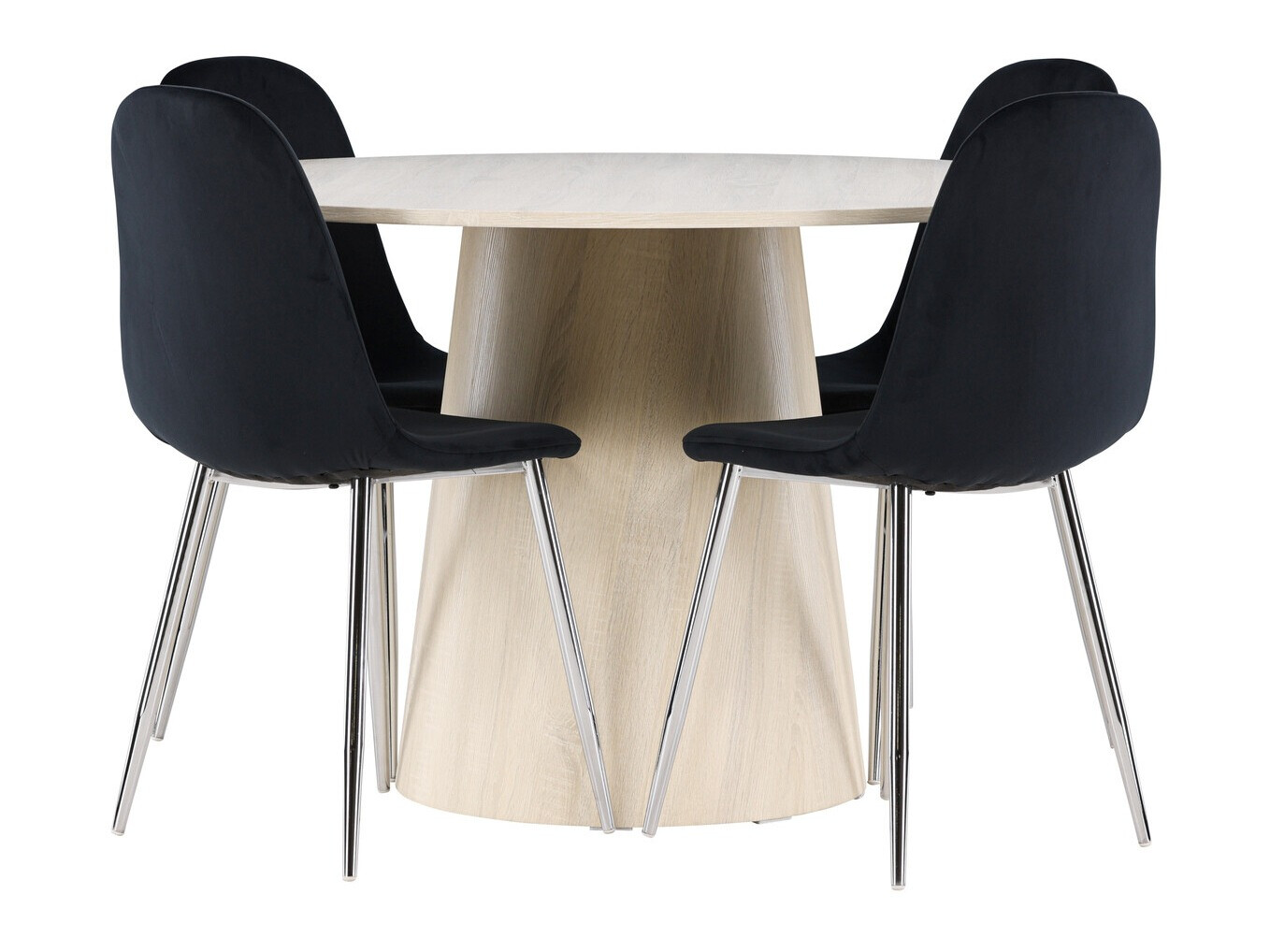 Blagovaonski set Dallas 4556 (Crna + Srebrna)