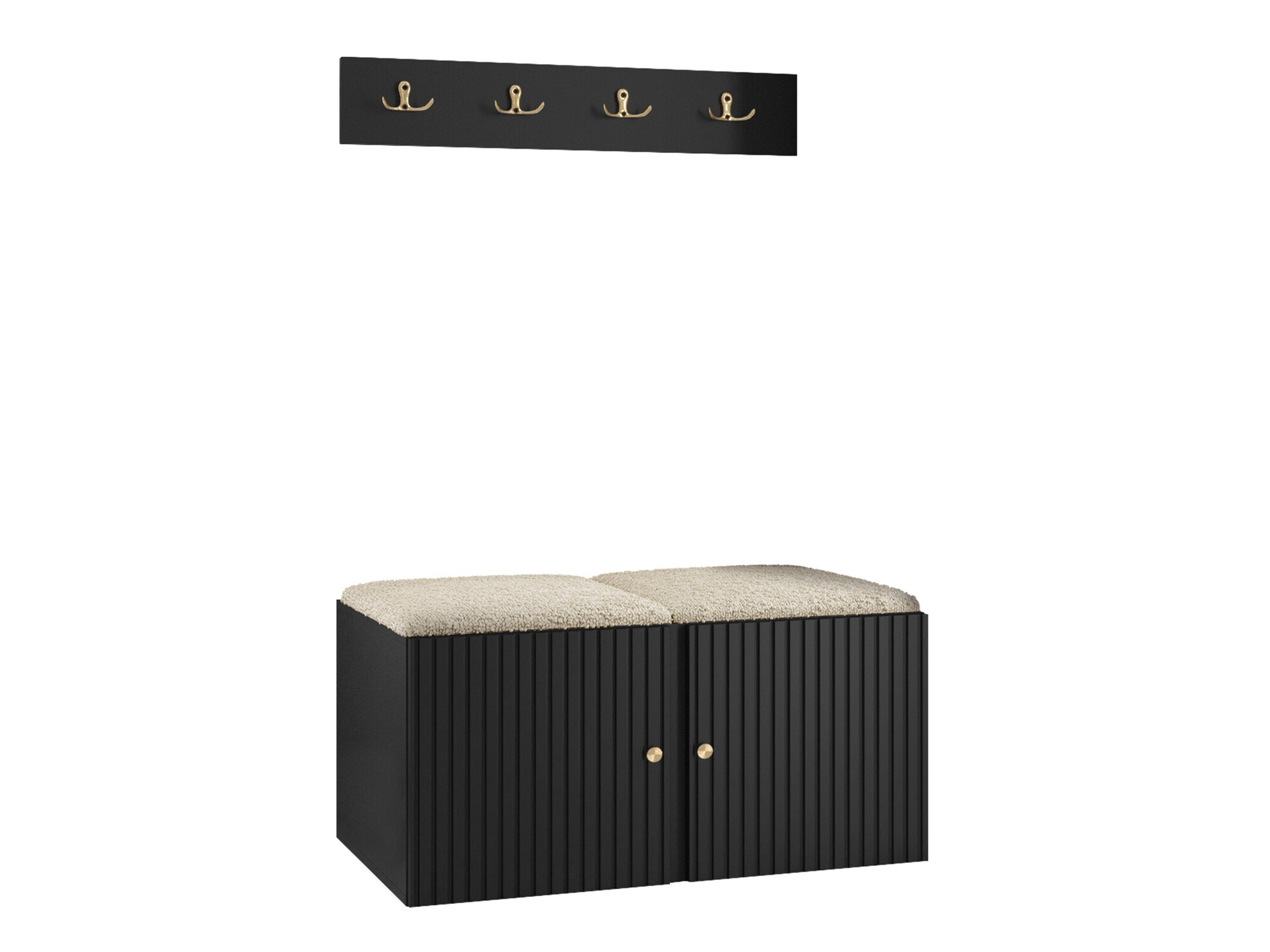 Set za hodnik Hartford 384 (Crna)