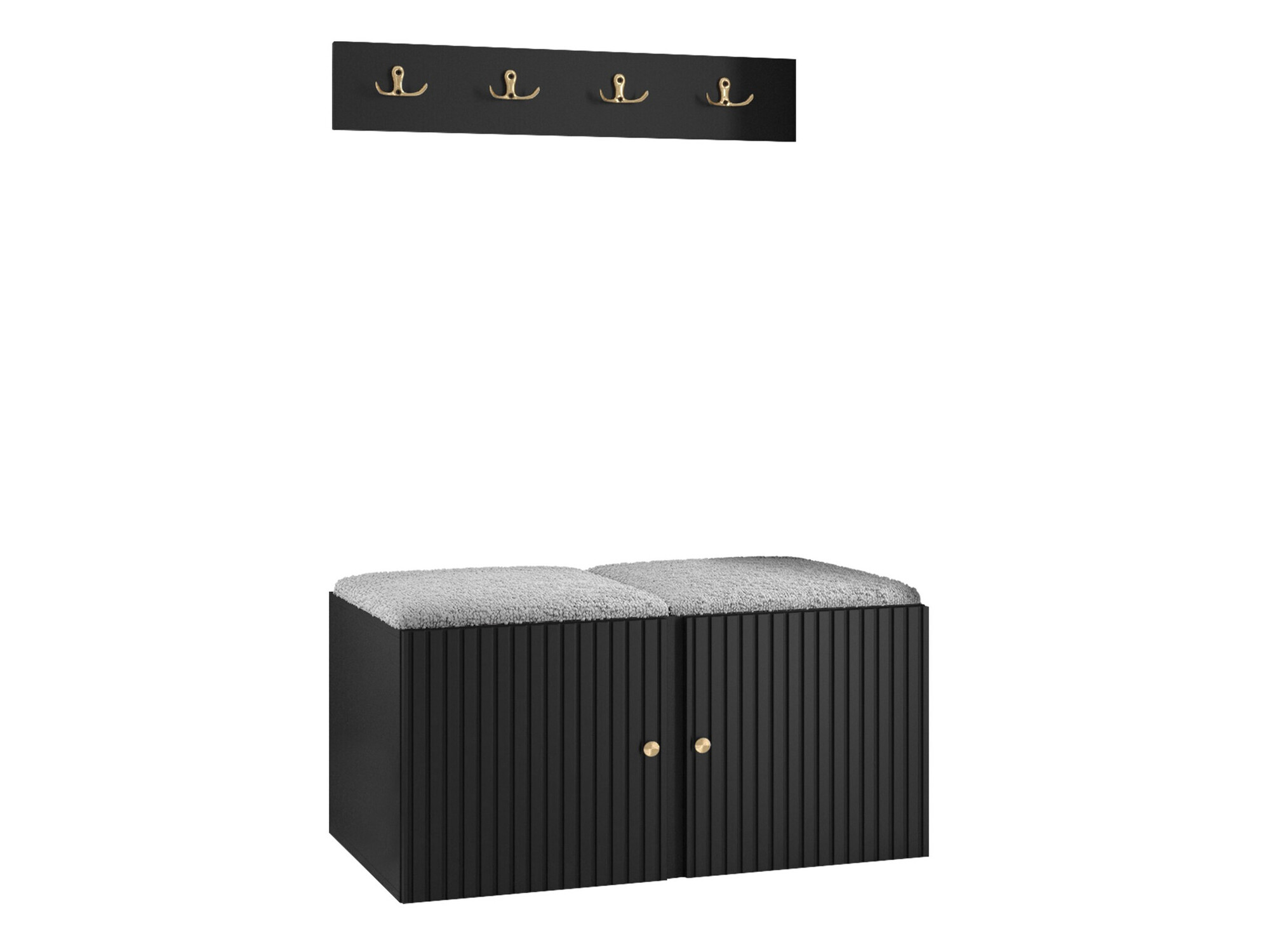 Set za hodnik Hartford 384 (Crna)