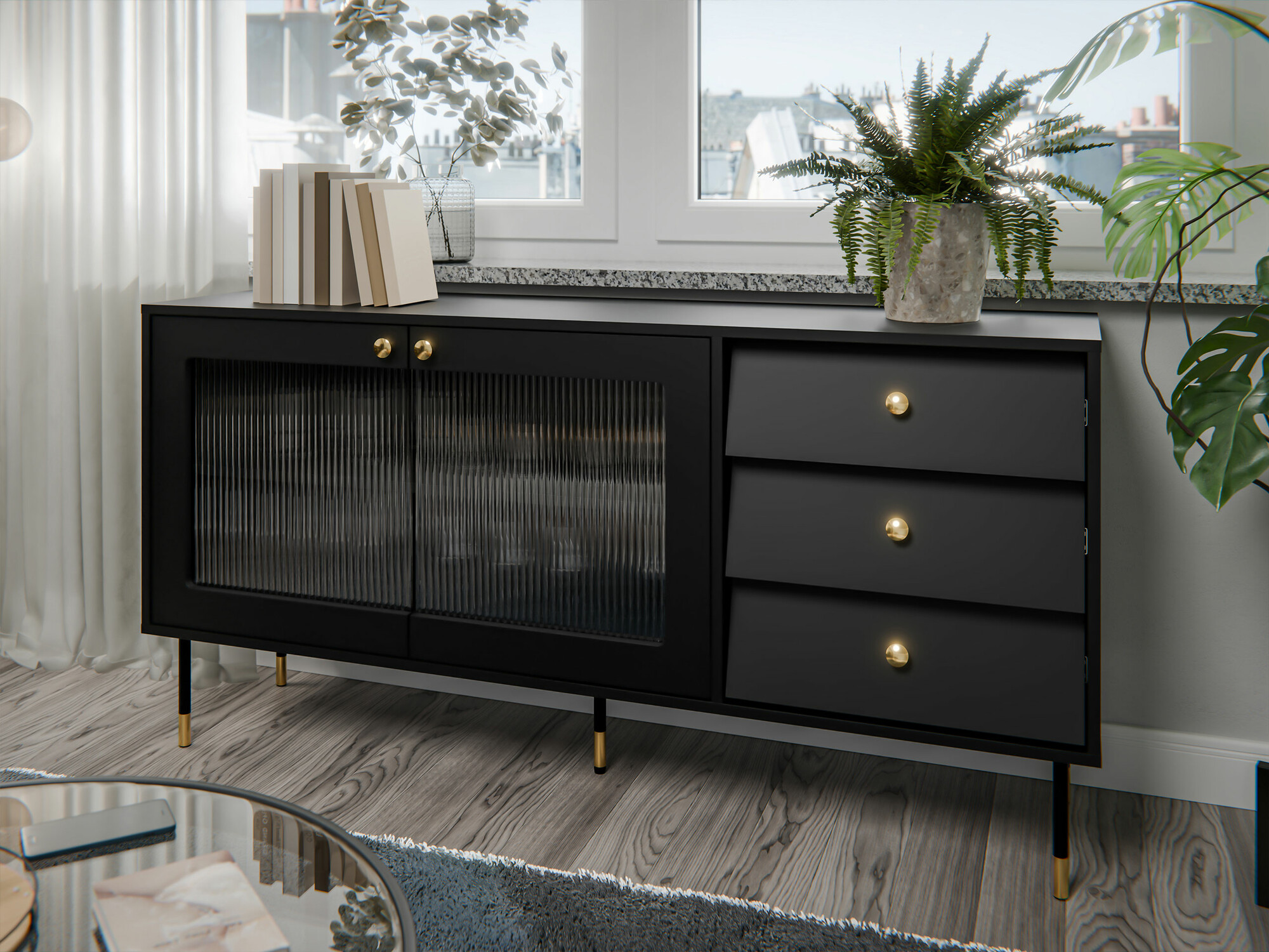 Komoda Feletri 101 (Crna)