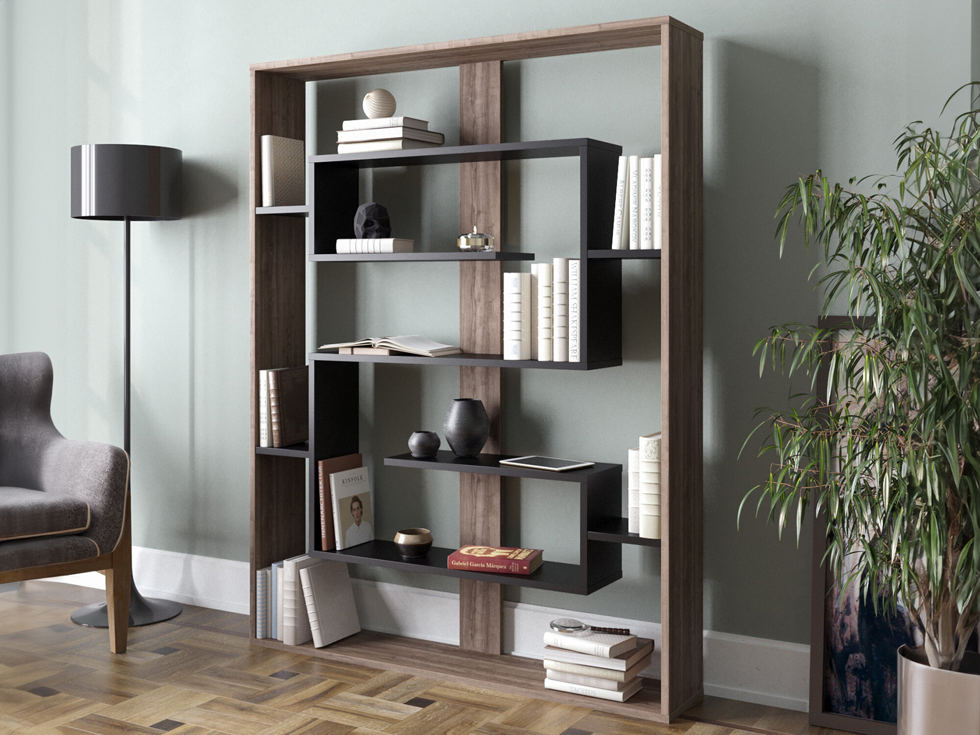 Polica Kailua 1076 (Orah + Crna)