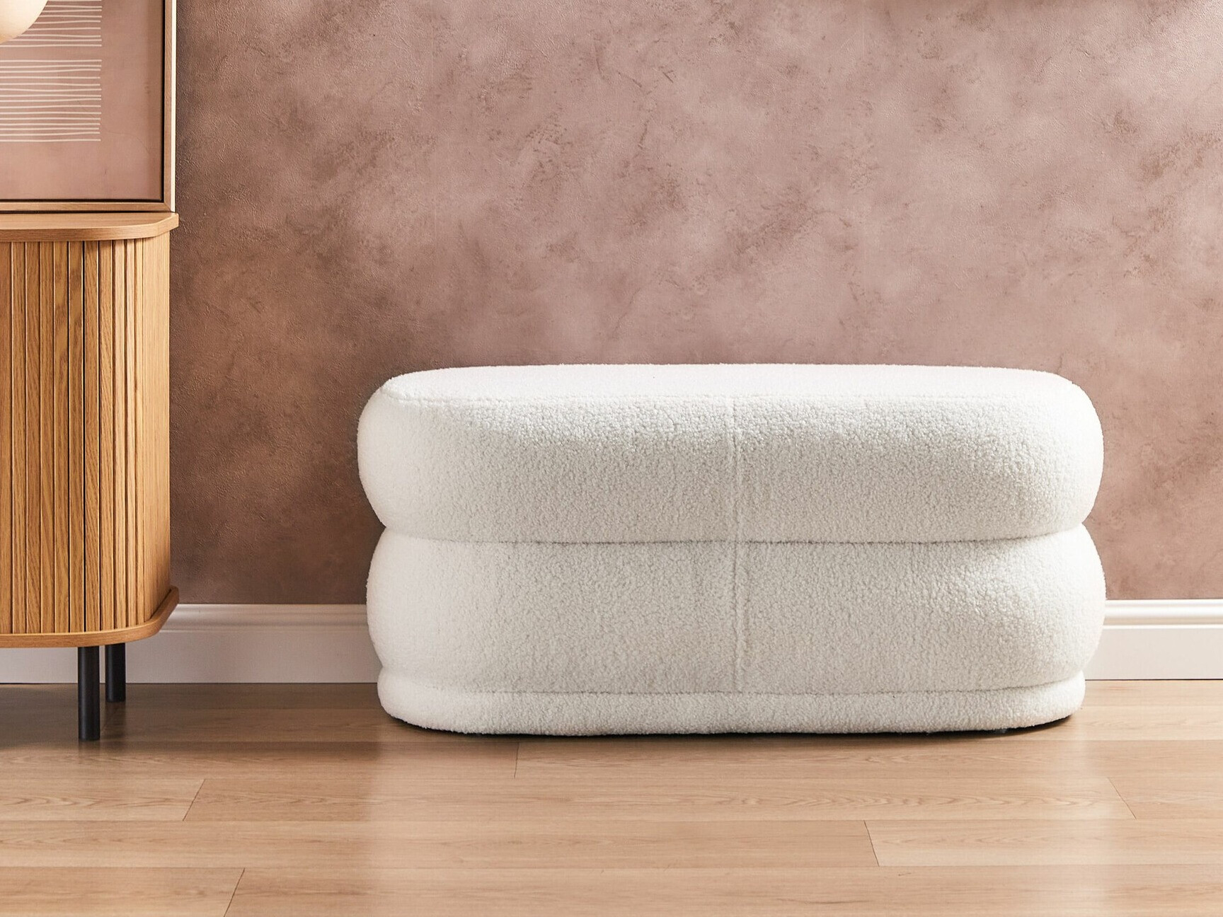 Tapecirana klupa Berwyn 2226 (Bijela)