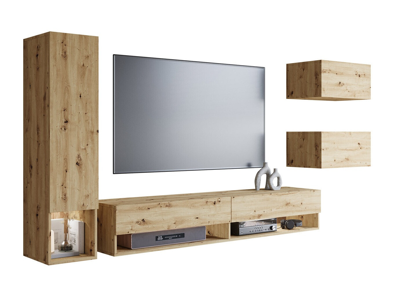 Set za dnevni boravak Sarasota 124 (Hrast Artisan)