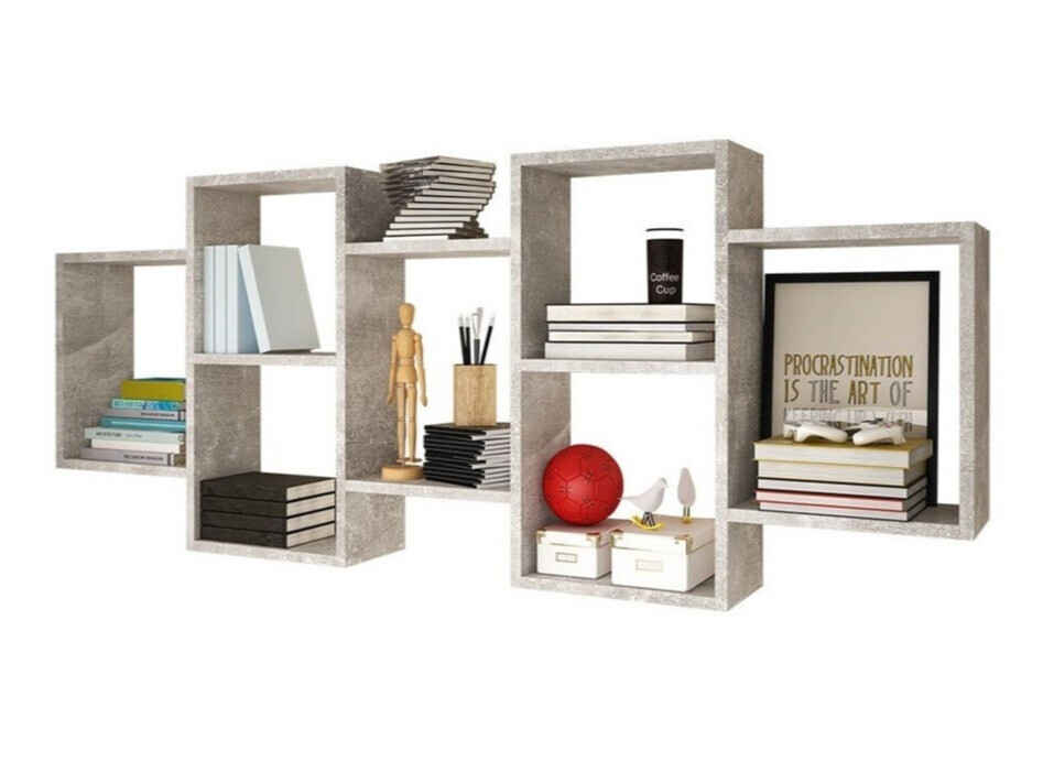 Zidna polica Sarasota 103 (Boja betona)