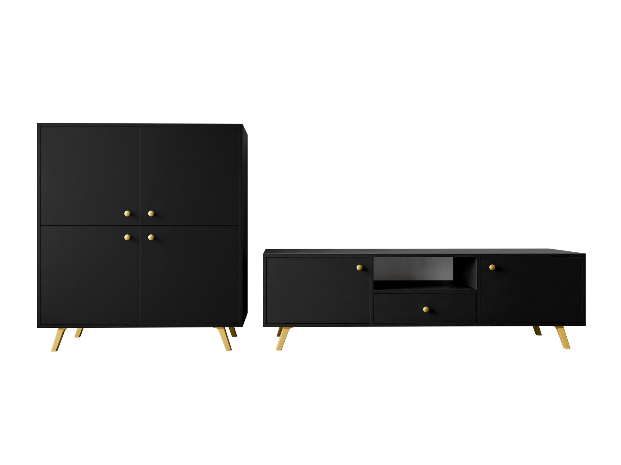 Set za dnevni boravak Monfera 105 (Crna)