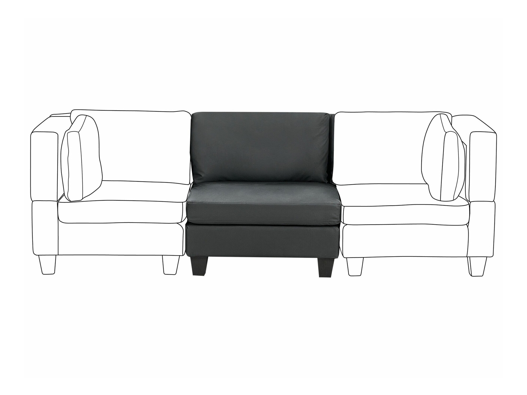 Modularna fotelja Elbmeli 105