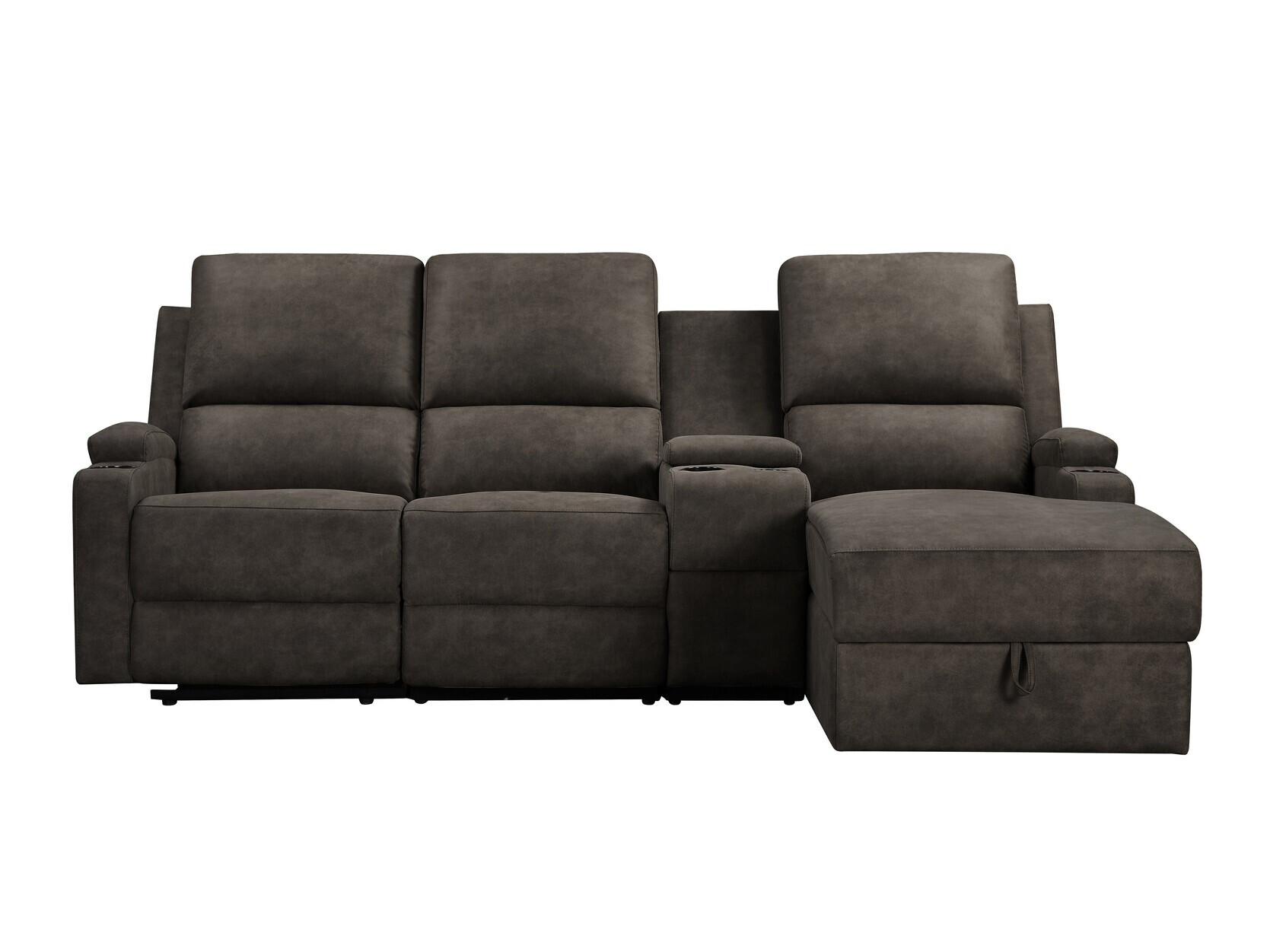 Podesiva kutna ganitura Denton 1368 (Tamno smeđa)