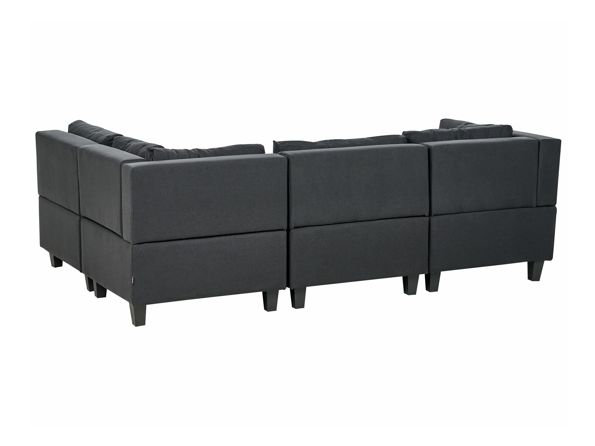 Modularna kutna garnitura Elbmeli 108 (Crna)