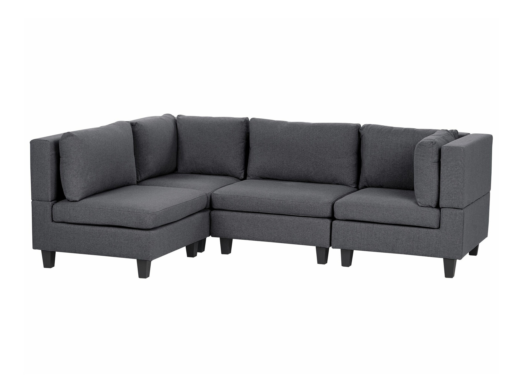 Modularna kutna garnitura Elbmeli 108 (Tamno siva)