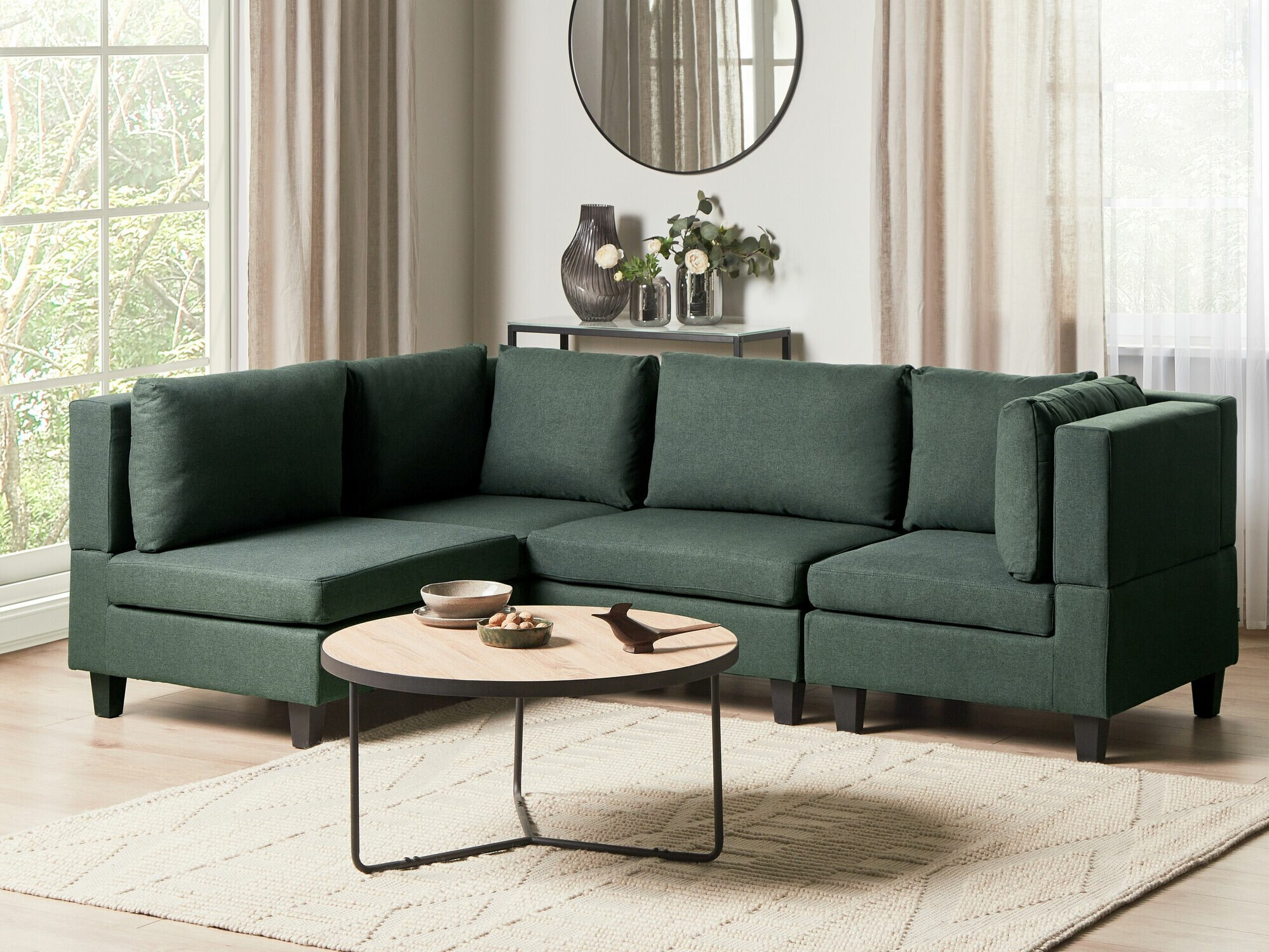 Modularna kutna garnitura Elbmeli 108 (Zelena)