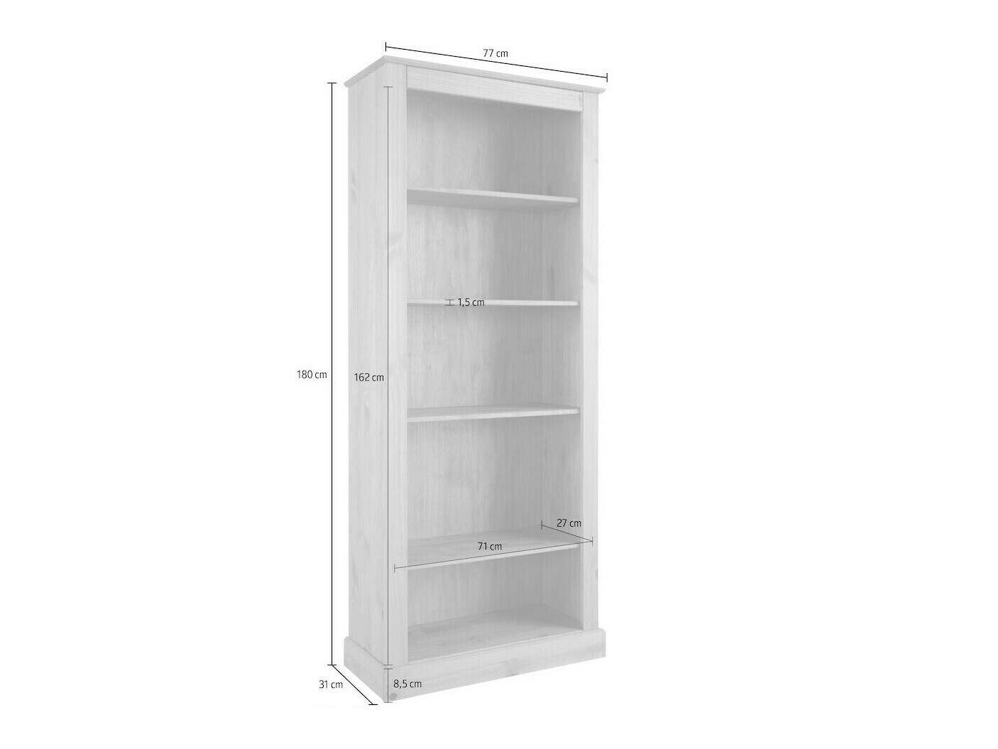 Polica Caltola 107 (Bijela)