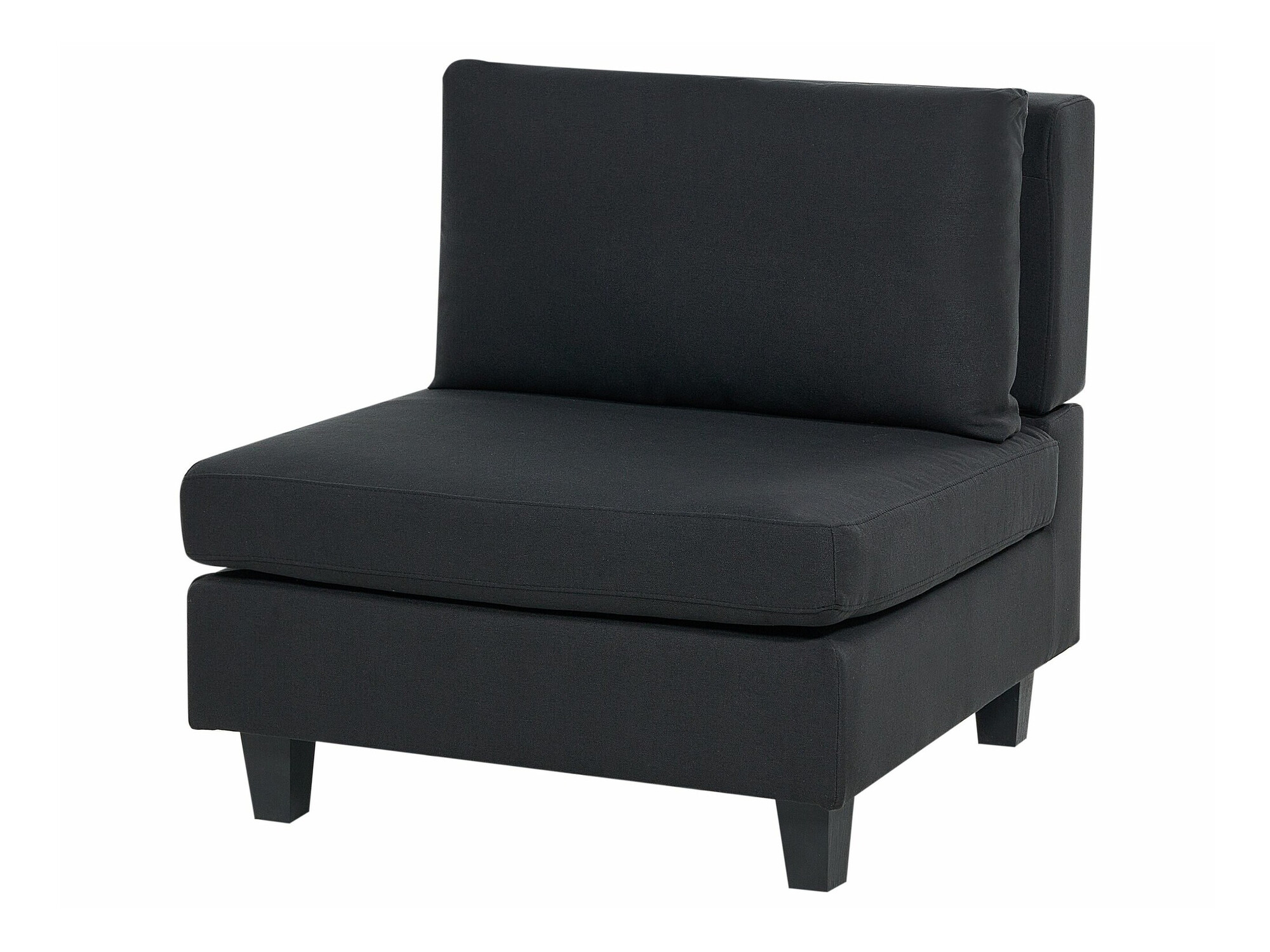 Modularna kutna garnitura Elbmeli 109 (Crna)