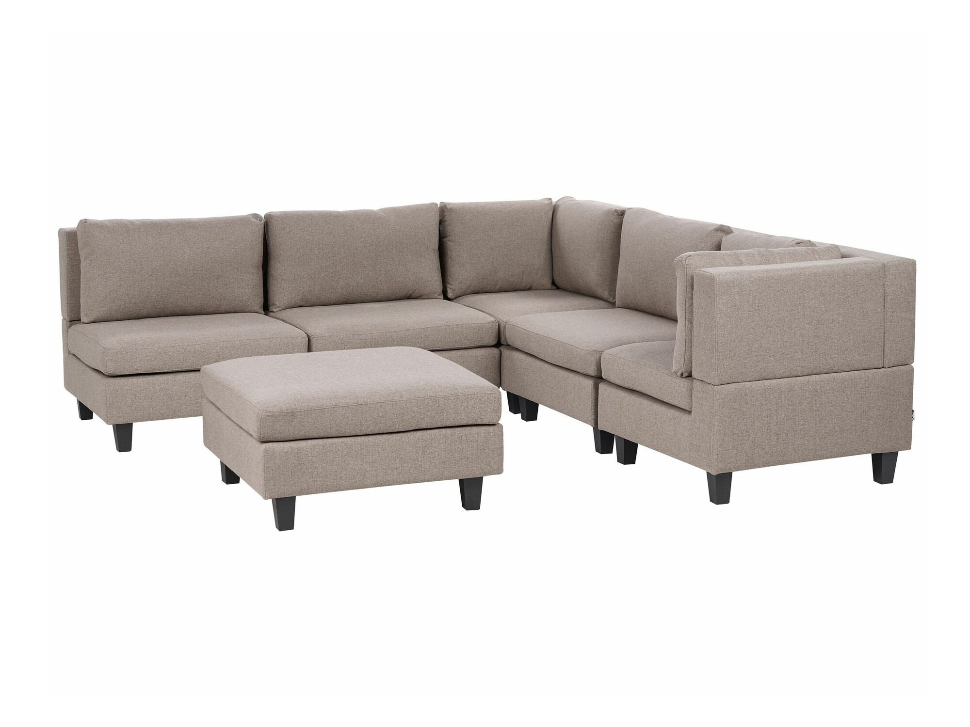 Modularna kutna garnitura Elbmeli 109 (Smeđa)