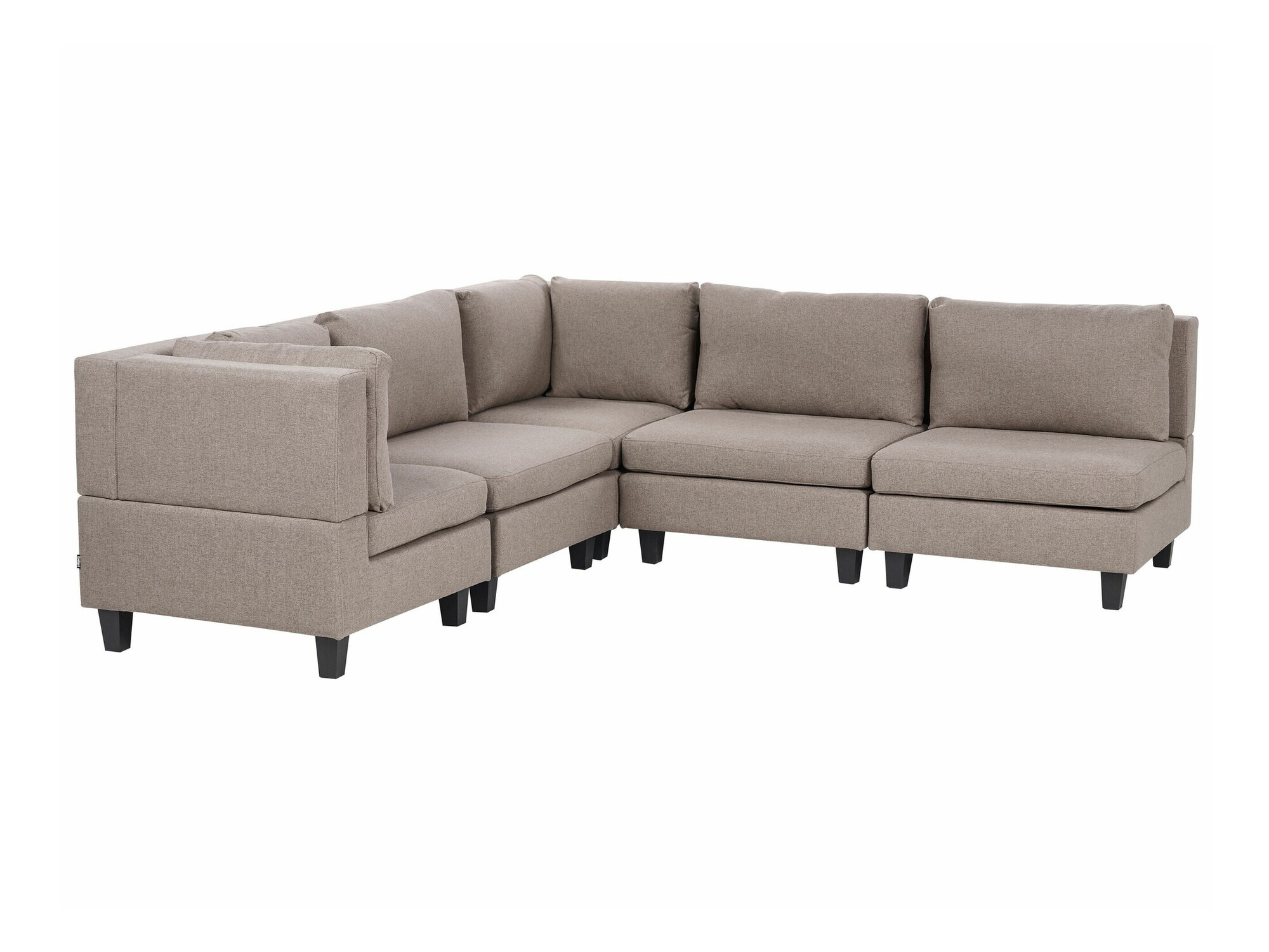 Modularna kutna garnitura Elbmeli 109 (Smeđa)