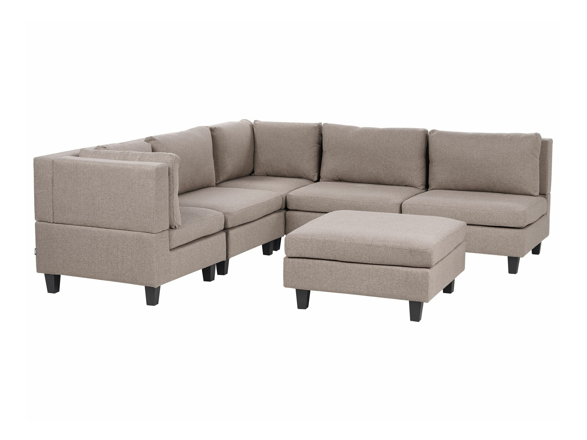 Modularna kutna garnitura Elbmeli 109 (Smeđa)