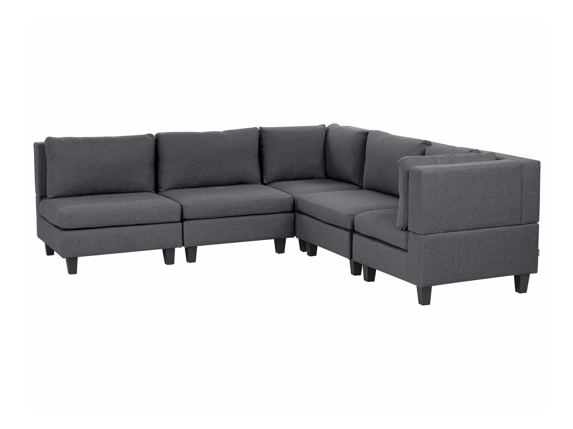 Modularna kutna garnitura Elbmeli 109 (Tamno siva)