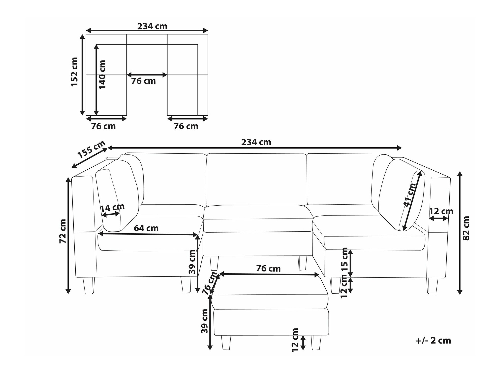 Tapecirani namještaj Elbmeli 110