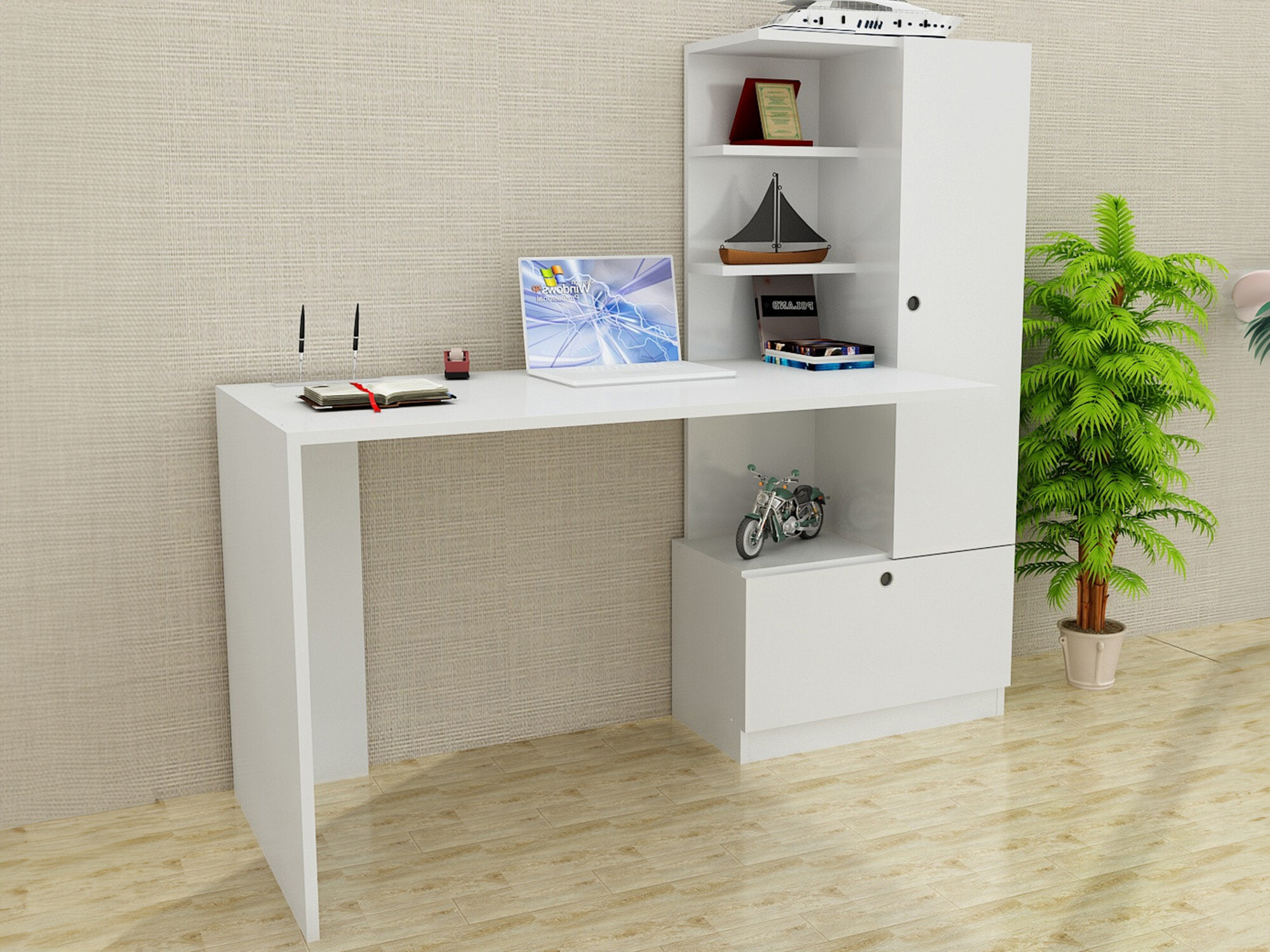 Uredski stol Kailua 405 (Bijela)