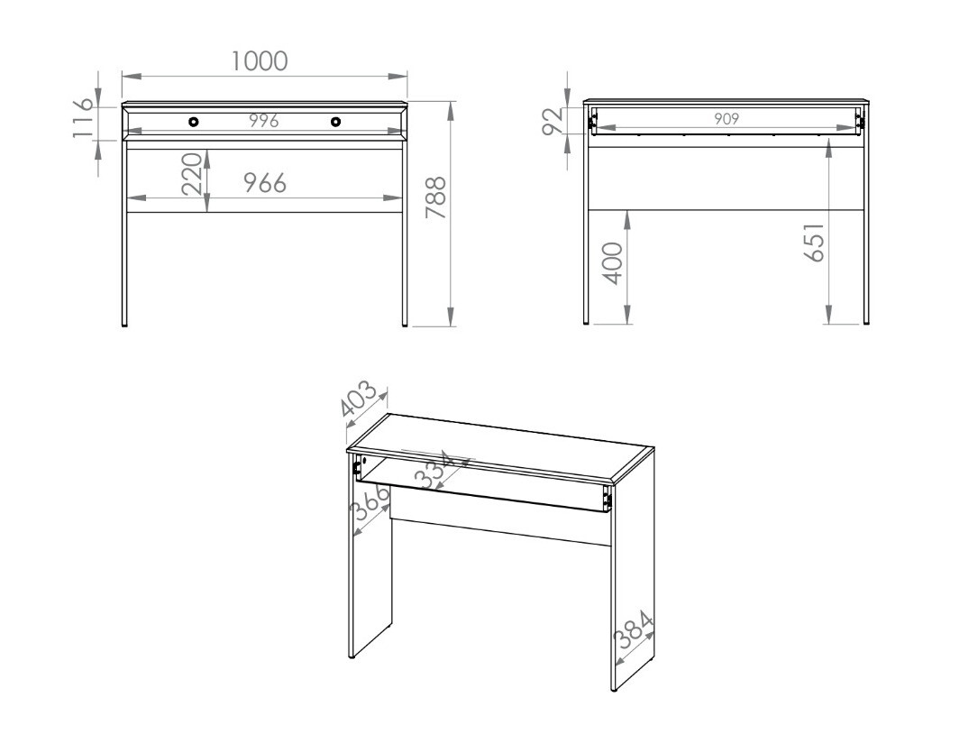 Konzolni stolić Romlevo 104