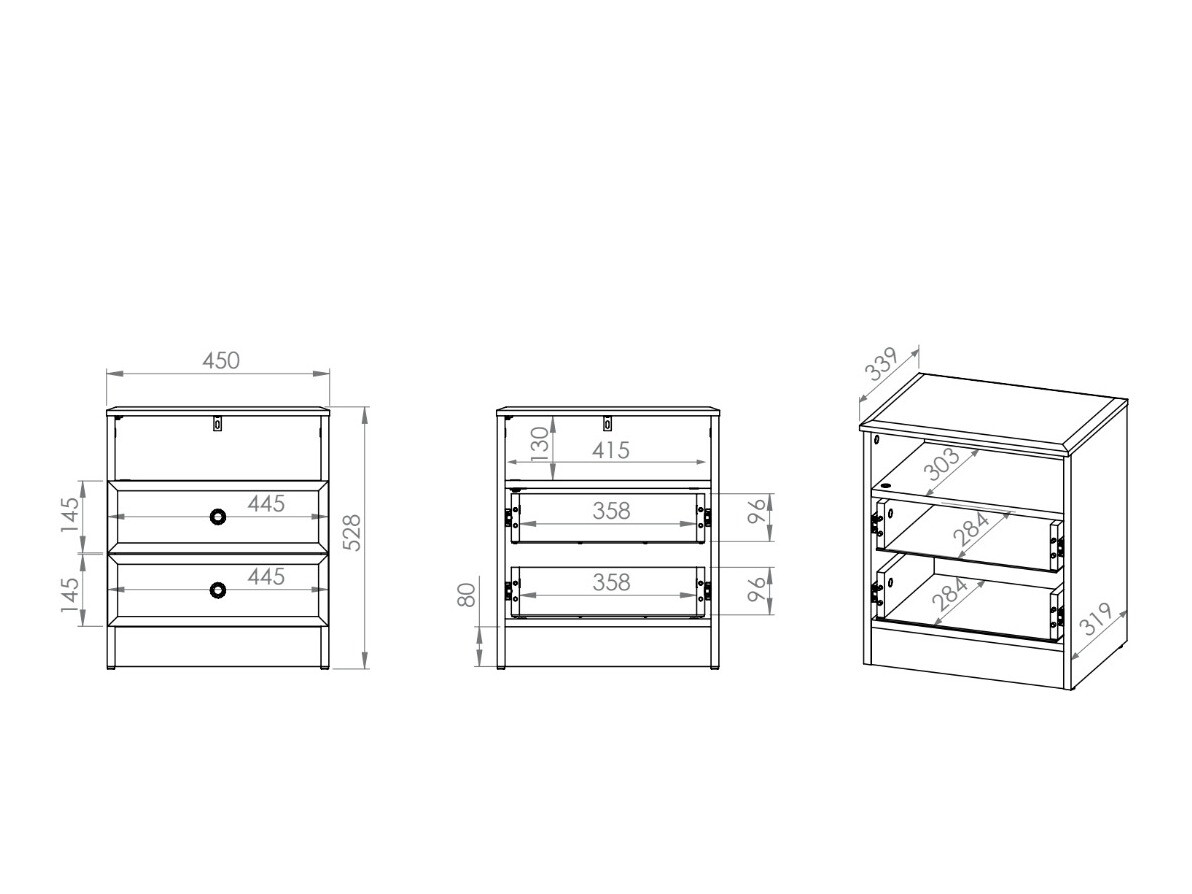 Noćni ormarić Romlevo 103