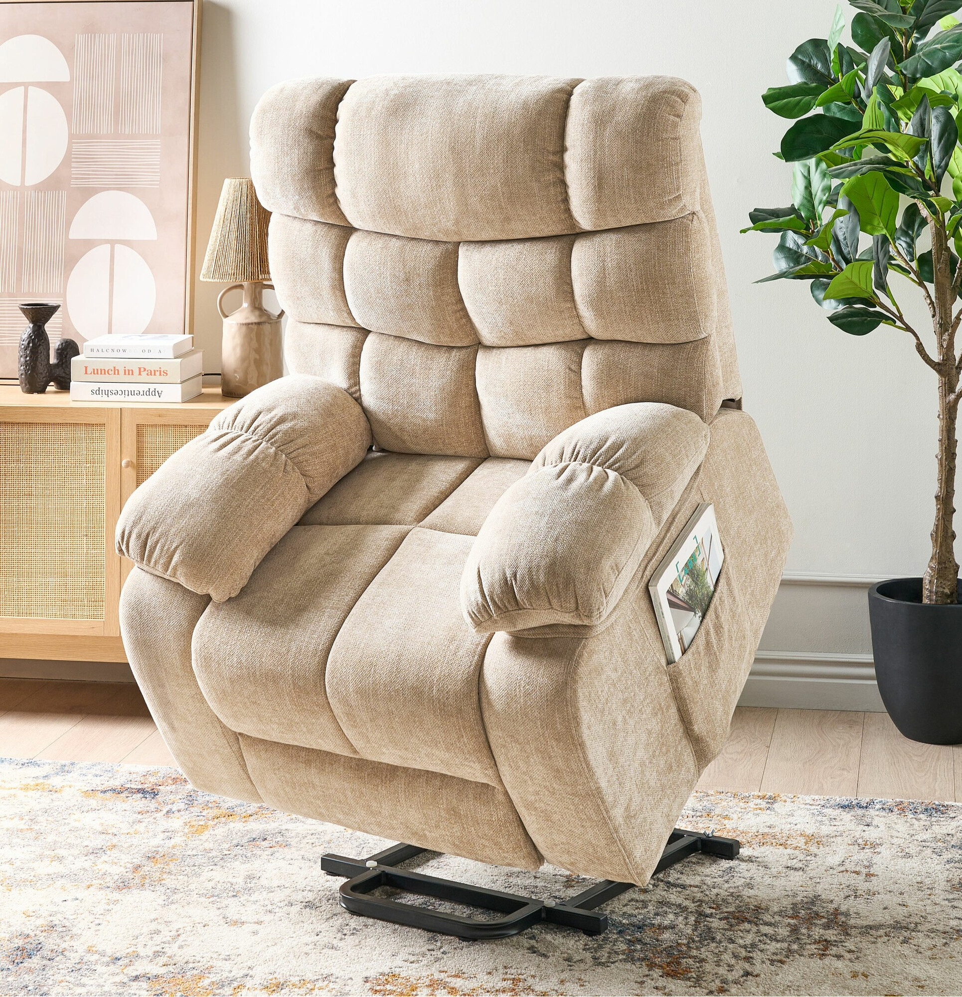 Podesiva fotelja Berwyn 2249 (Svijetlo smeđa)