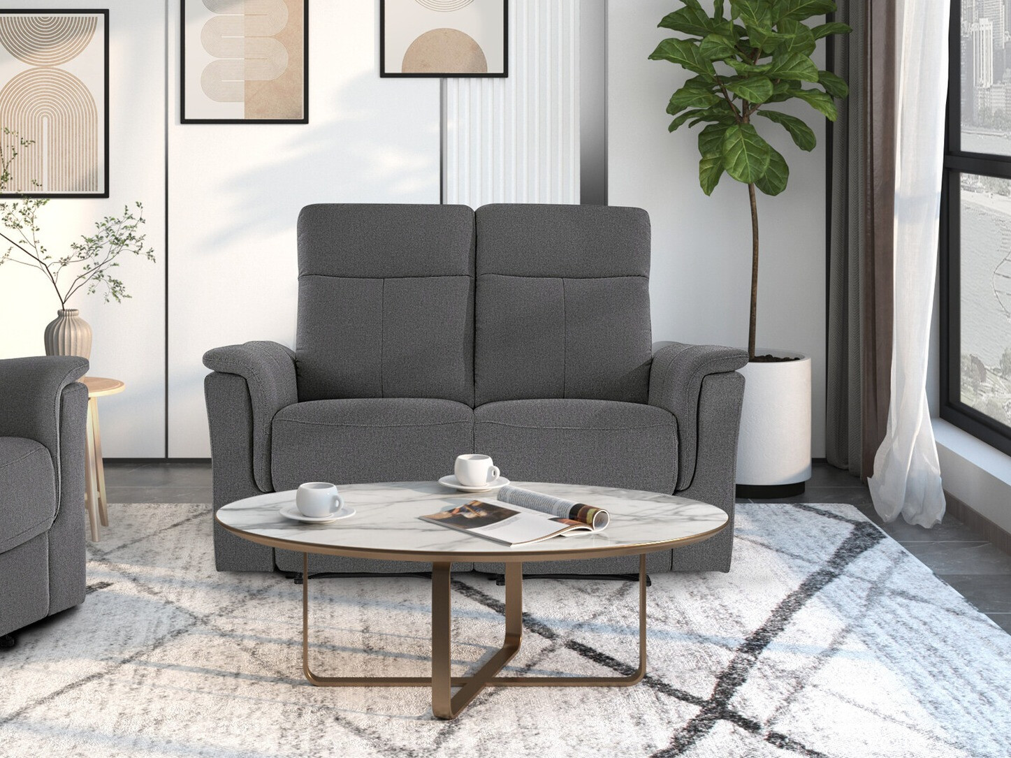 Podesivi kauč Denton 1421 (Antracit)