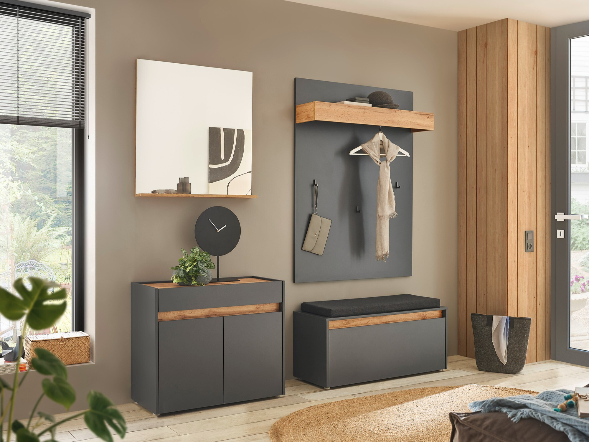 Set za hodnik Elbsori 168 (Antracit)