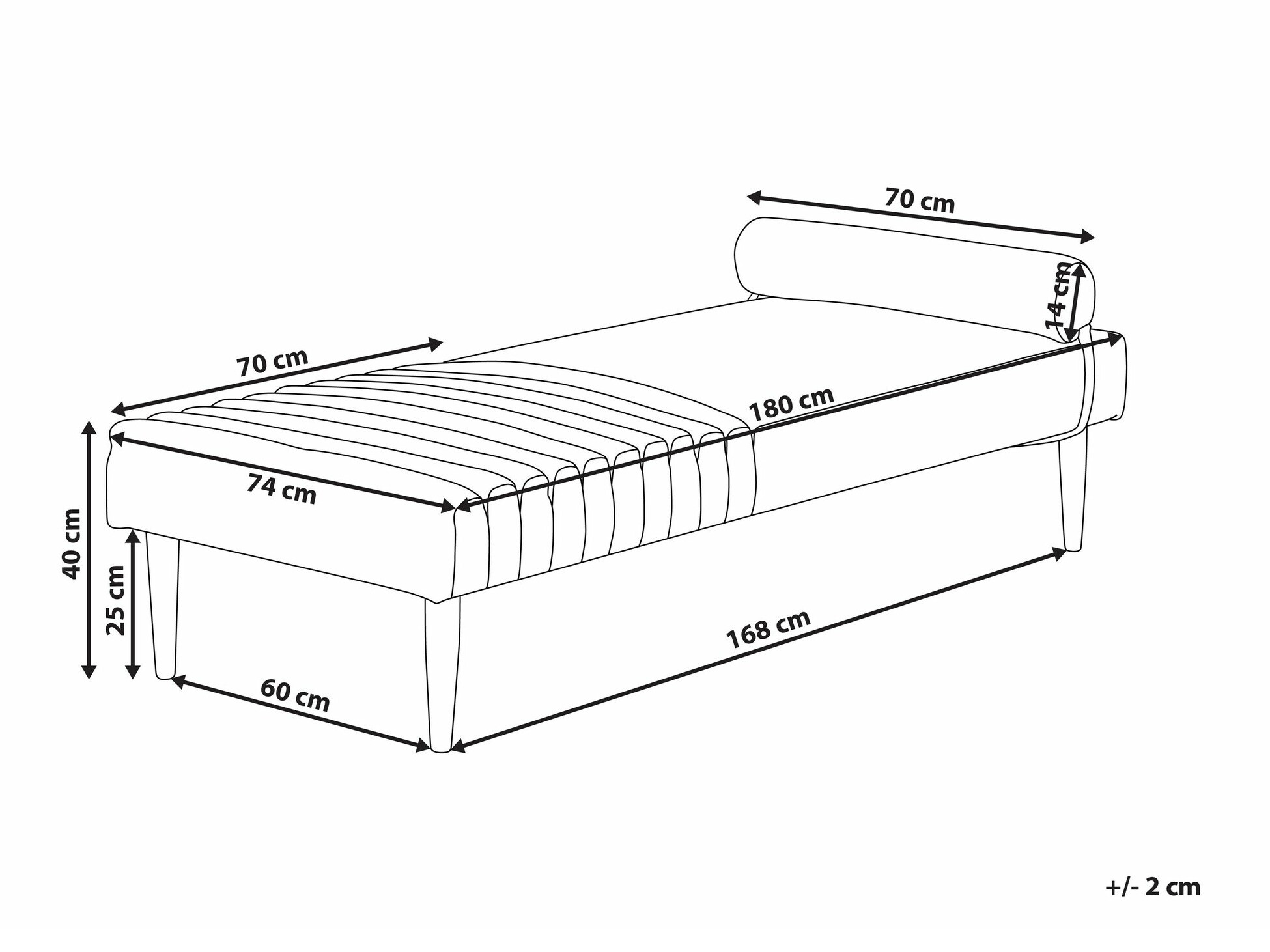 Ležaj Berwyn 2252 (Zelena)