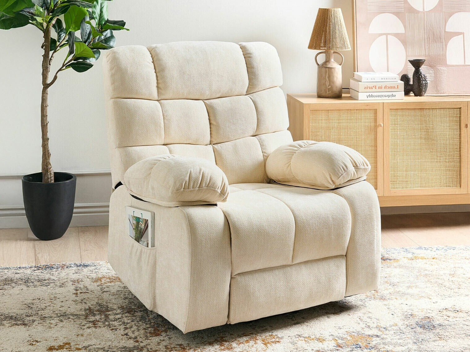 Podesiva fotelja Berwyn 2249 (Bež)