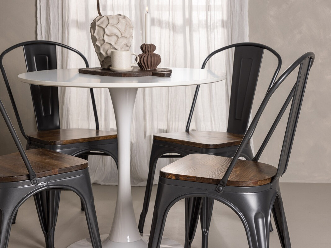 Blagovaonski set Dallas 4589 (Crna + Orah)