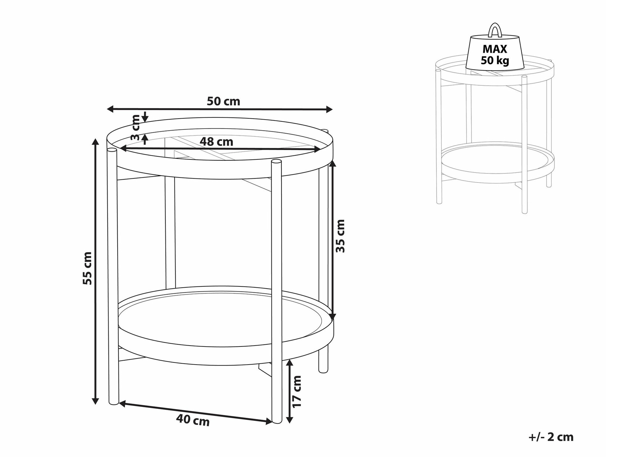 Pomoćni stolić Berwyn 2265